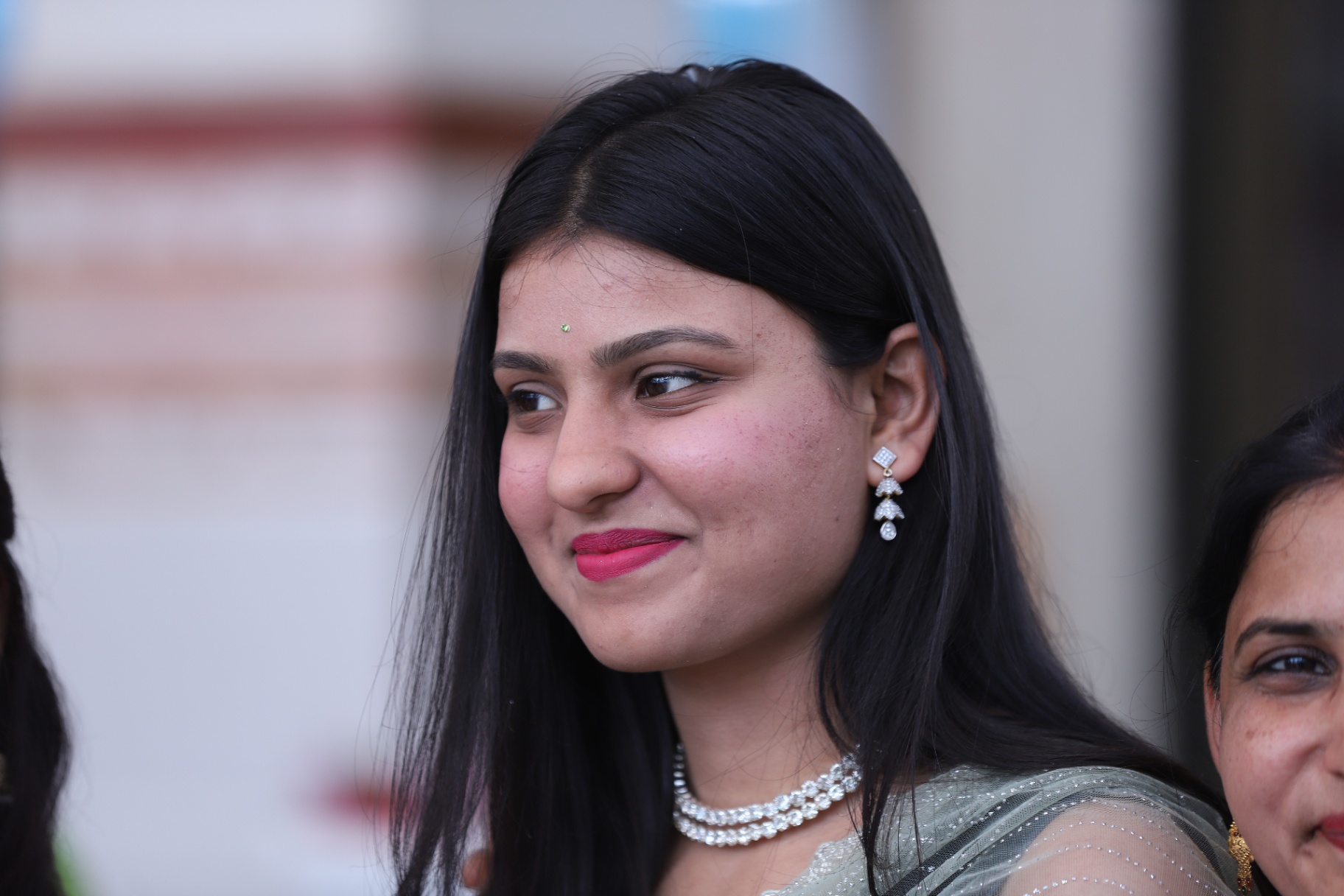 Candid portrait at a family celebration